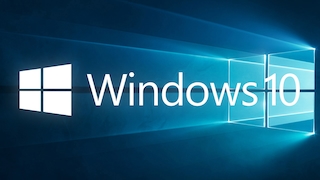 Windows 10-Logo und Schriftzug