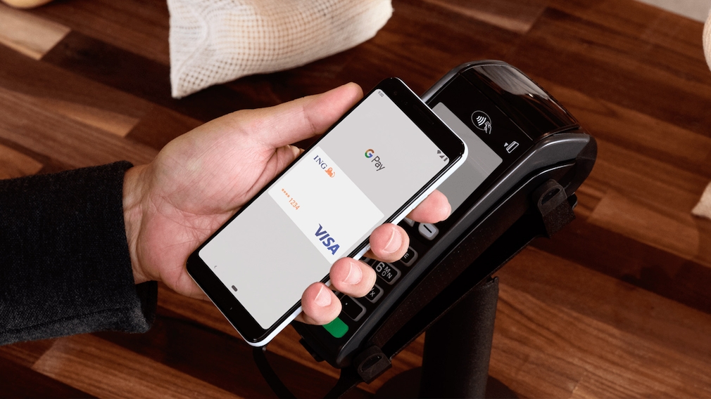 Google Pay auf dem Handy geöffnet