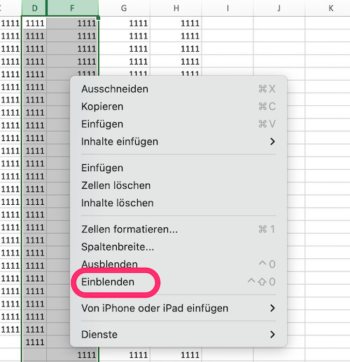 Excel Zeilen ein und ausblenden So geht