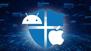 Microsoft Defender für Windows, Android und Apple-Geräte © iStock.com/KanawatTH, Apple, Android