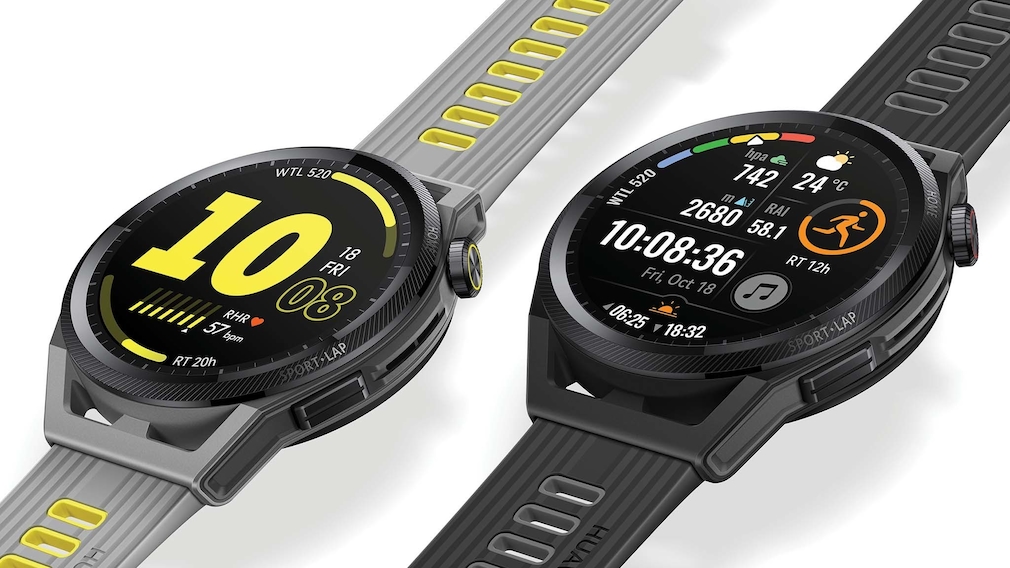 Huawei Watch GT Runner im Test: Leichte Smartwatch fürs Laufen ausprobiert Die Huawei Watch GT Runner kommt in Grau oder Schwarz. 