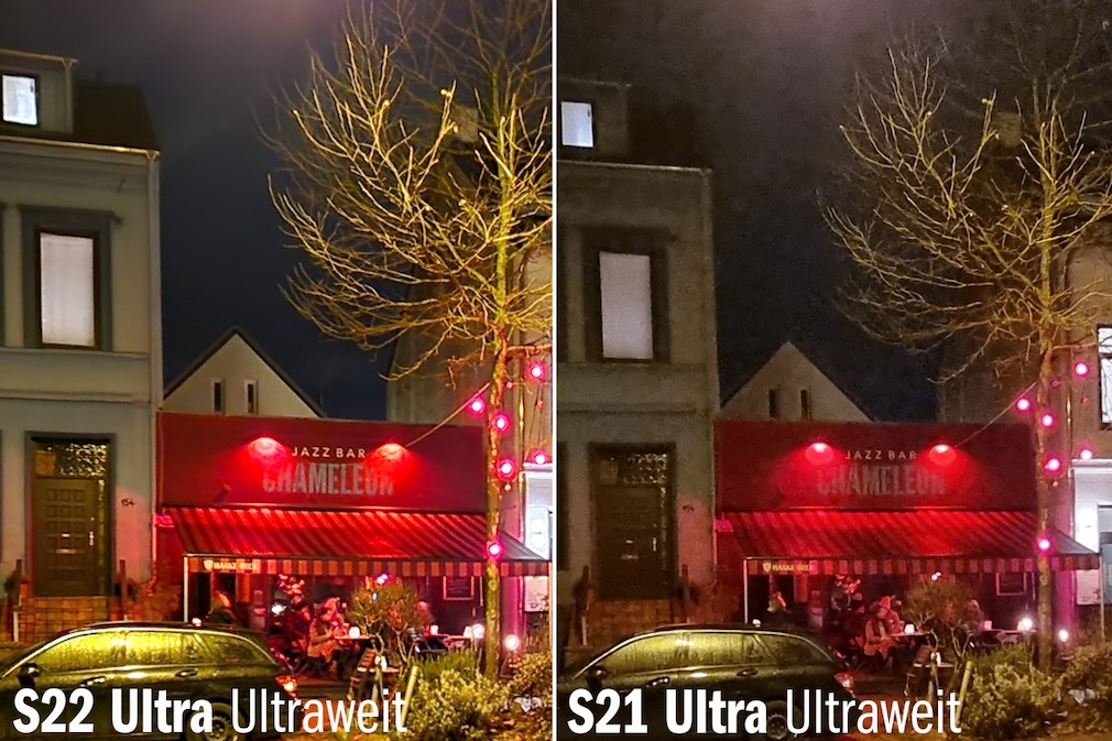 Сравнение камер ночью: S22 Ultra и S21 Ultra