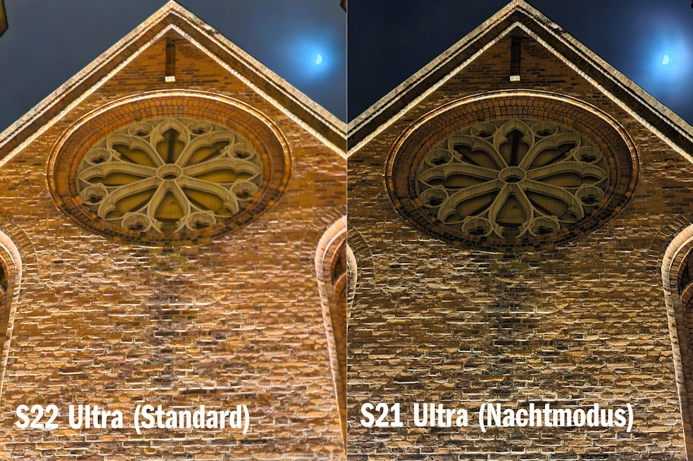 Kameravergleich bei Nacht: S22 Ultra vs. S21 Ultra