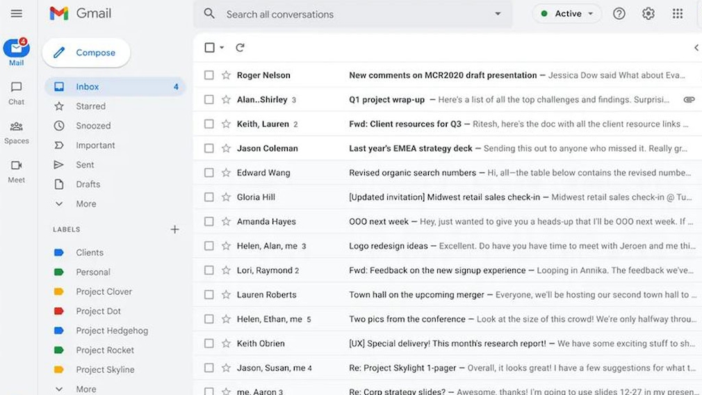 Neue Gmail-Oberfläche