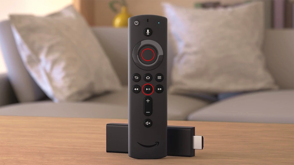 Fire TV Stick with remote control