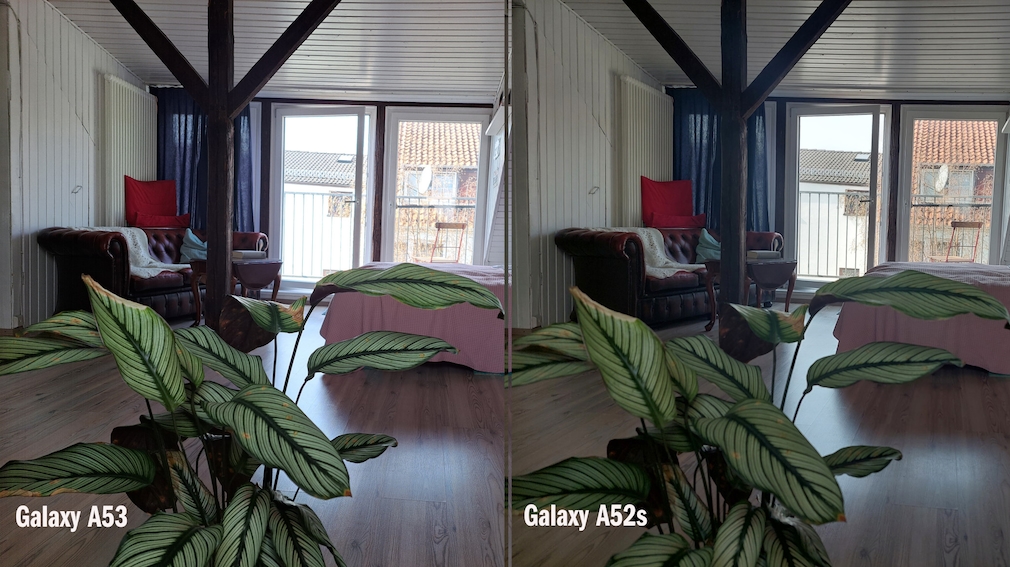 Comparison: main camera Galaxy A53 vs. A52s