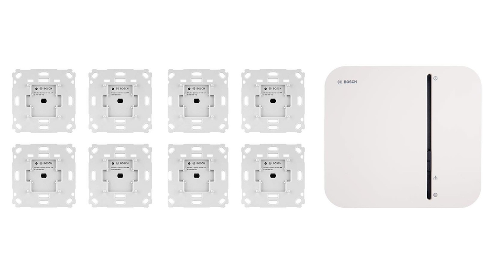Bosch Smarthome starter set roller shutter control with eight actuators and base station