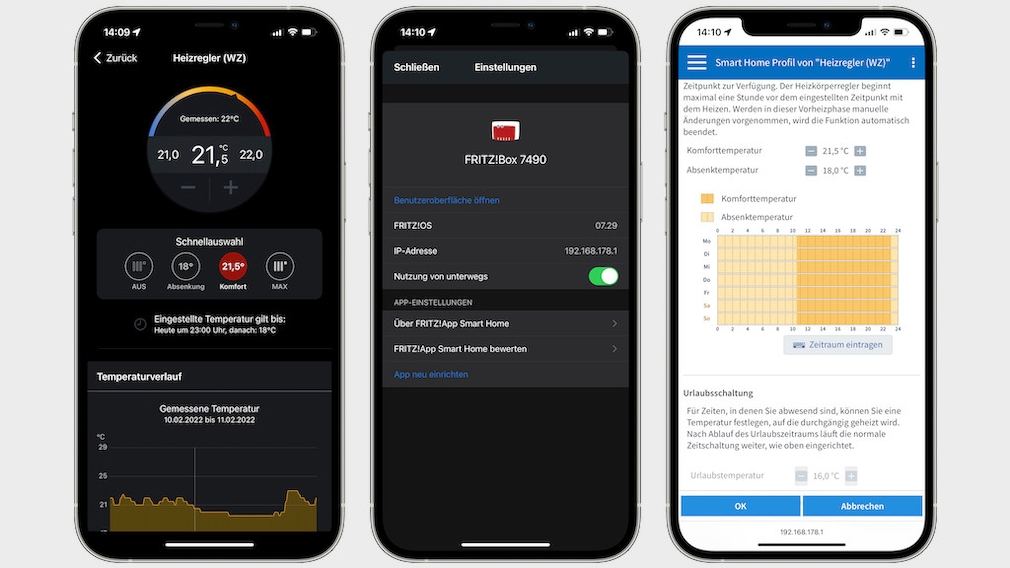 AVM FritzDect 301 in the test, mobile app