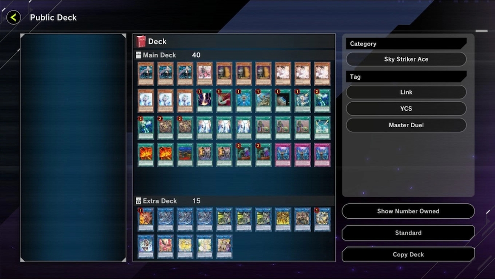 Skyhunter deck list.