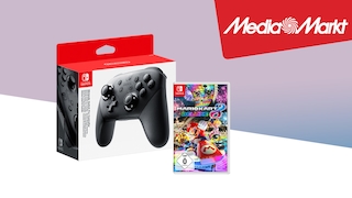 Media-Markt-Bundle: Nintendo Switch Pro Controller plus Spiel im Angebot