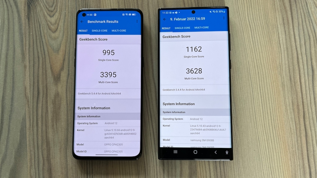 Oppo Find X5 Pro vs Samsung Galaxy S22 Ultra