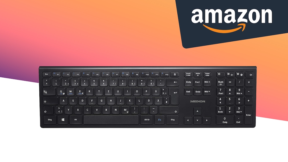 Amazon-Angebot: Auf kabellose Medion-Tastatur 40 Prozent sparen