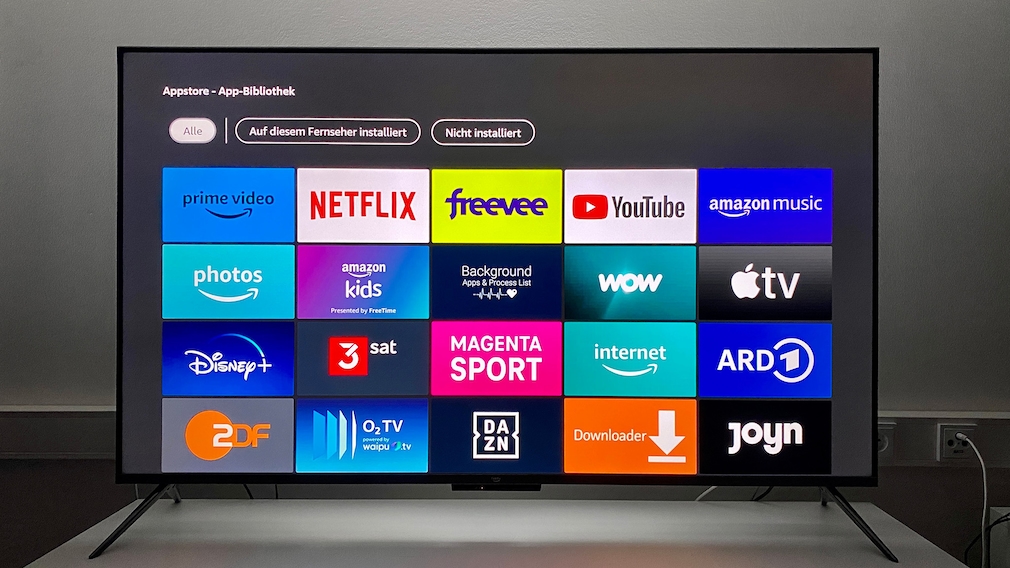Der Amazon Fire TV Omni QLED bietet die gleiche App-Vielfalt wie die Streaming-Sticks des Hauses.