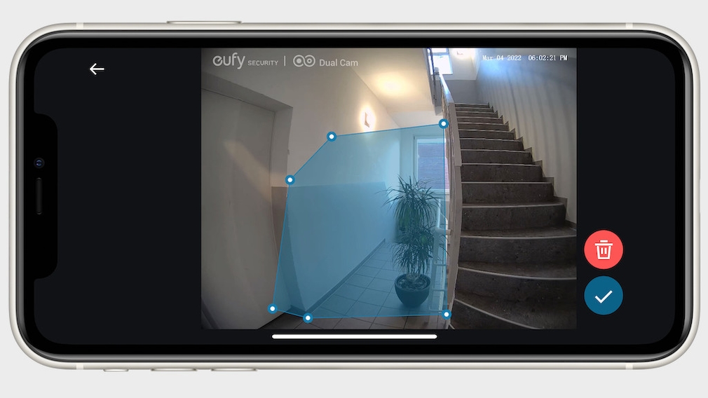 Eufy Video Doorbell Dual, Activity Zones