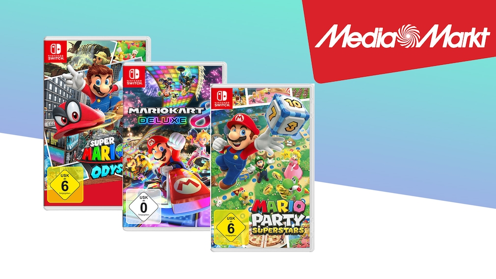 Nintendo-Switch-Angebot bei Media Markt: 10 Prozent auf Mario-Games