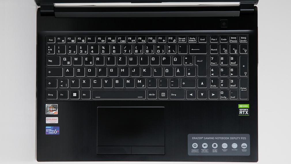 Medion Erazer Deputy P25 (MD64055) Tastatur und Touchpad