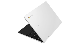 Galaxy Chromebook 2 360 vor weißem Hitnergrund