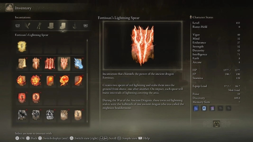 Fortissax Lightning Spear in Elden Ring.