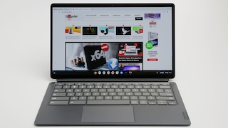 Lenovo IdeaPad Duet 5 Chromebook in der Frontansicht.
