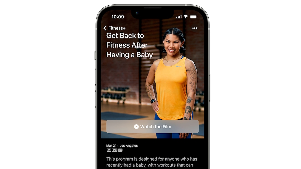 iPhone zeigt neue Workouts für Apple Fitness Plus an