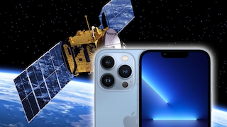 iPhone mit Satellitenverbindung