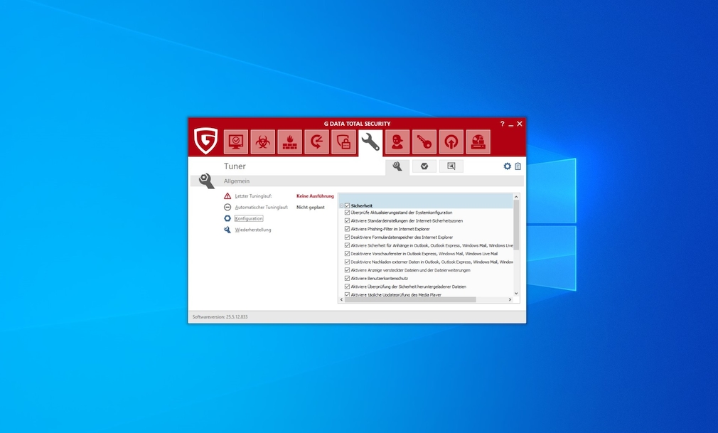G Data Total Security Tuner