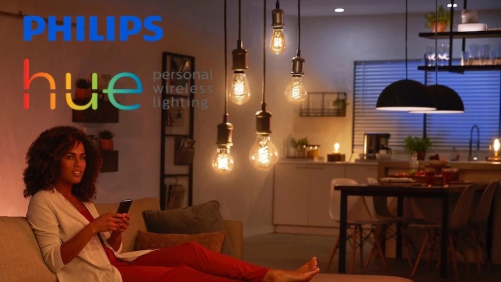 Philips-Hue-App mit Reglern für das Licht