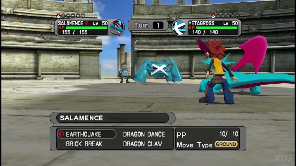 Pokémon XD The Dark Storm game scene.