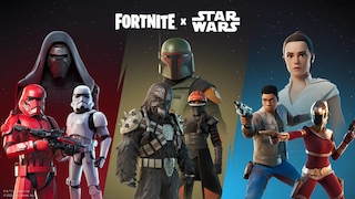 Star Wars Figuren in Fortnite.