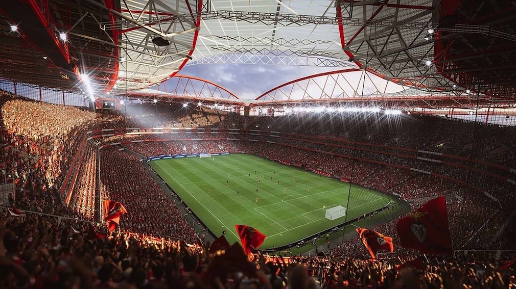 Soccer stadium in FIFA 22.