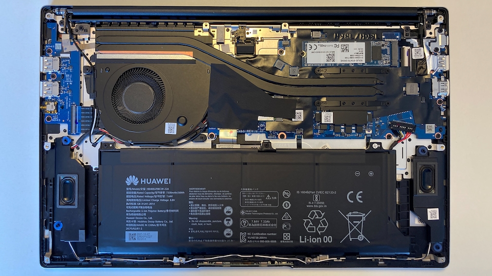 Huawei MateBook D 15 Innenansicht