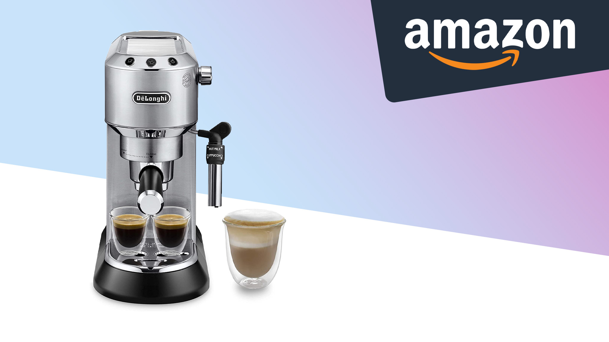 Amazon: De'Longhi-Espressomaschine mit Milchschaumdüse für rund 115 Euro