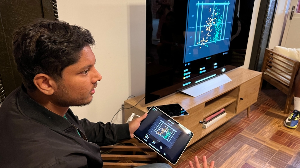 CEO Swupnil Sahai analyzes game data CEO Swupnil Sahai analyzes game data