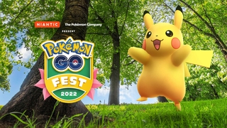 GO Fest 2022 Logo mit Pikachu.
