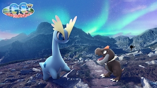 Amarino und Balgoras in Pokémon GO.