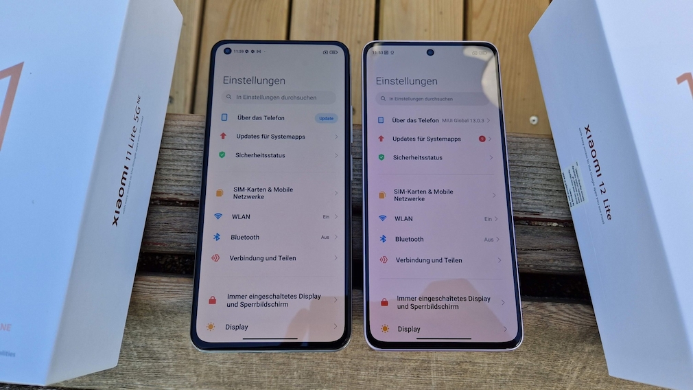 Xiaomi 11 Lite 5G NE vs. Xiaomi 12 Lite