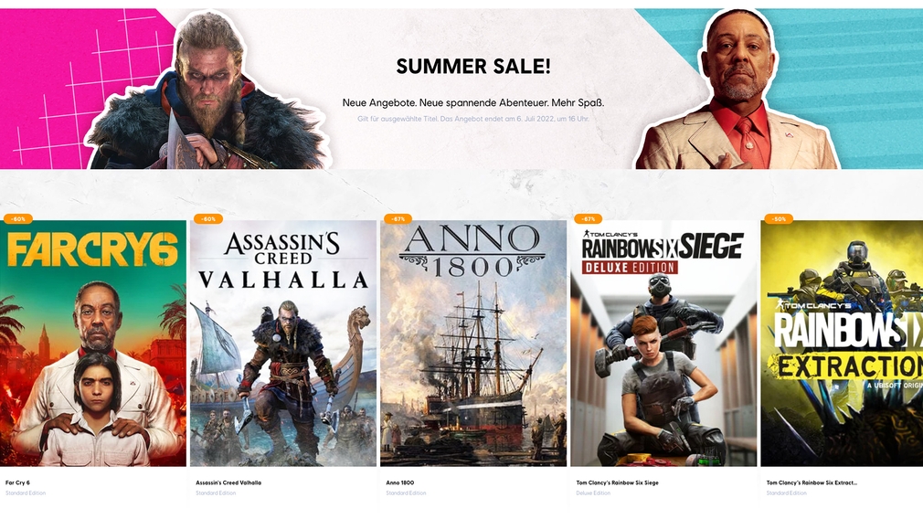 Ubisoft-Store Summer Sale