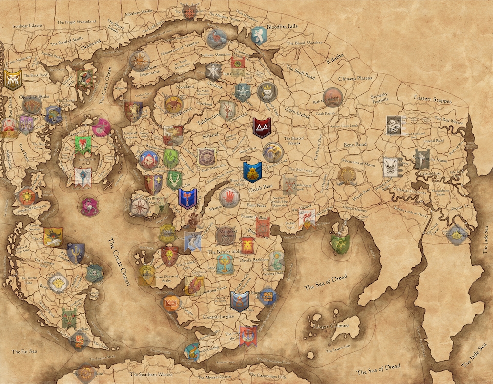 Karte von Immortal Empires.