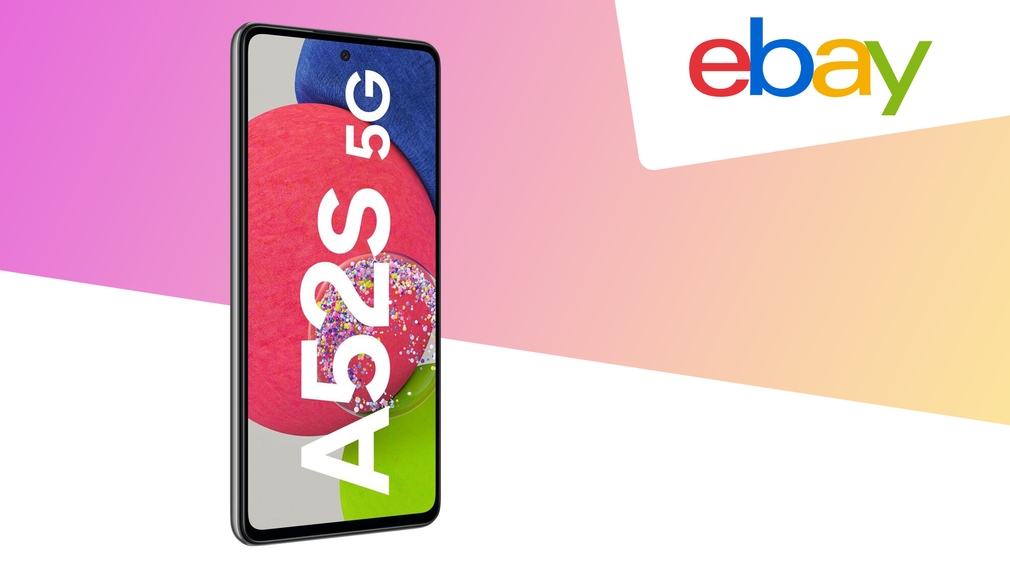 Galaxy A52s für unter 290 Euro bei Ebay: Rabattgutschein ermöglicht Bestpreis Ebay-Angebot: Derzeit finden Sie das Smartphone Samsung Galaxy A52s 5G mit 128 Gigabyte günstig beim Online-Auktionshaus im Sortiment. Jetzt Sparpreis sichern!