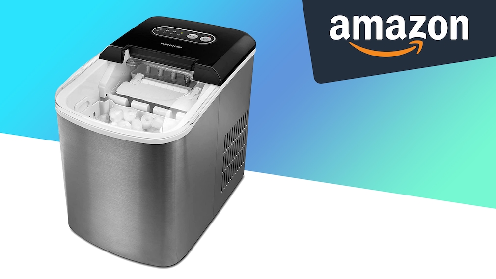 Amazon-Angebot: Medion-Eiswürfelmaschine aus Edelstahl für etwa 120 Euro