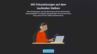 Windows Fokussitzungen