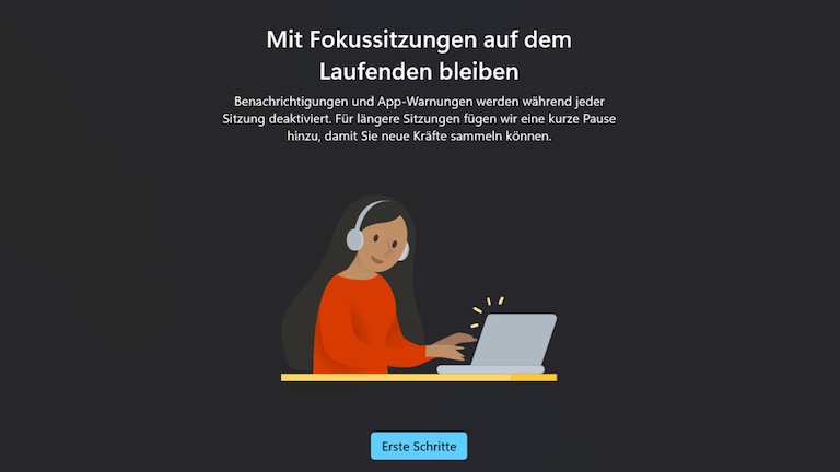 Windows Fokussitzungen