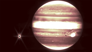 Der Jupiter und sein Mond Europa