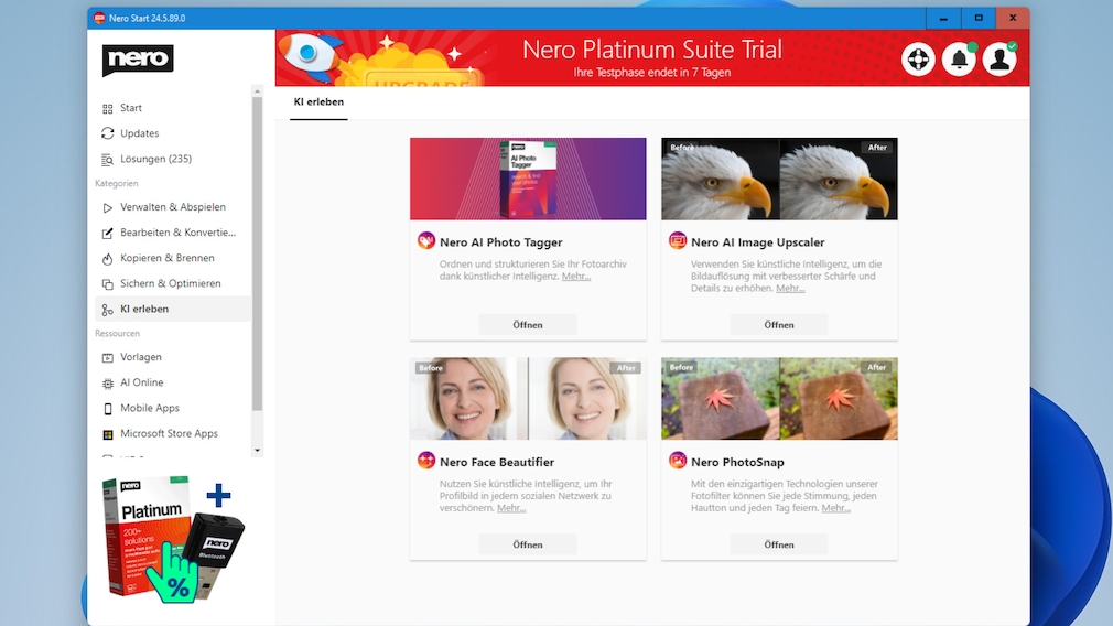 Nero Platinum 2022 im Test: Das steckt in der Brenn- und Multimedia-Suite