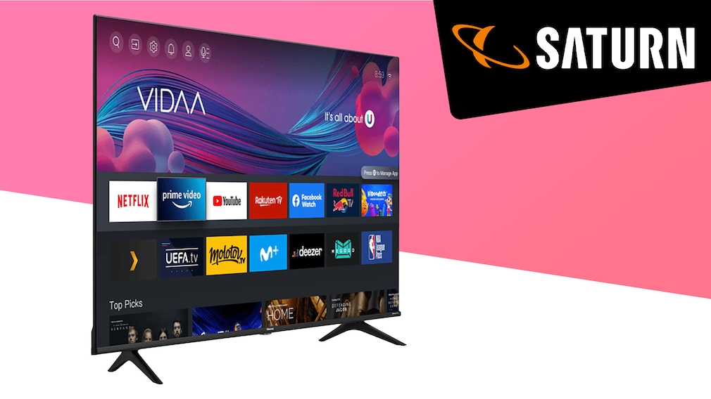 Saturn-Angebot: Hisense-TV mit 55 Zoll für unter 400 Euro