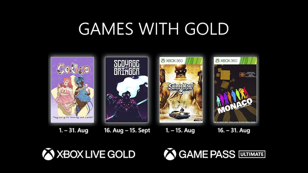 Games with Gold: Diese Spiele gibt es im August 2022 gratis Diese vier Titel zocken Games with Gold-Mitglieder im Mai 2022 gratis.