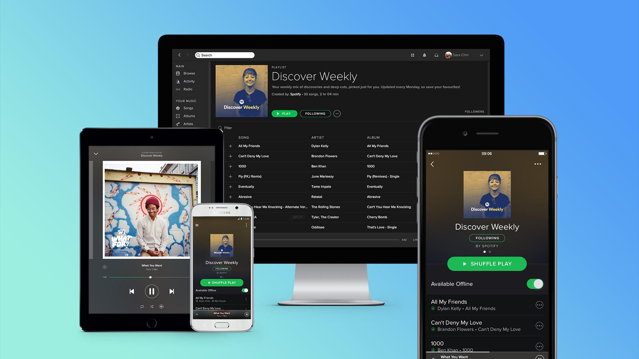 Spotify-App kriegt neues Design spendiert