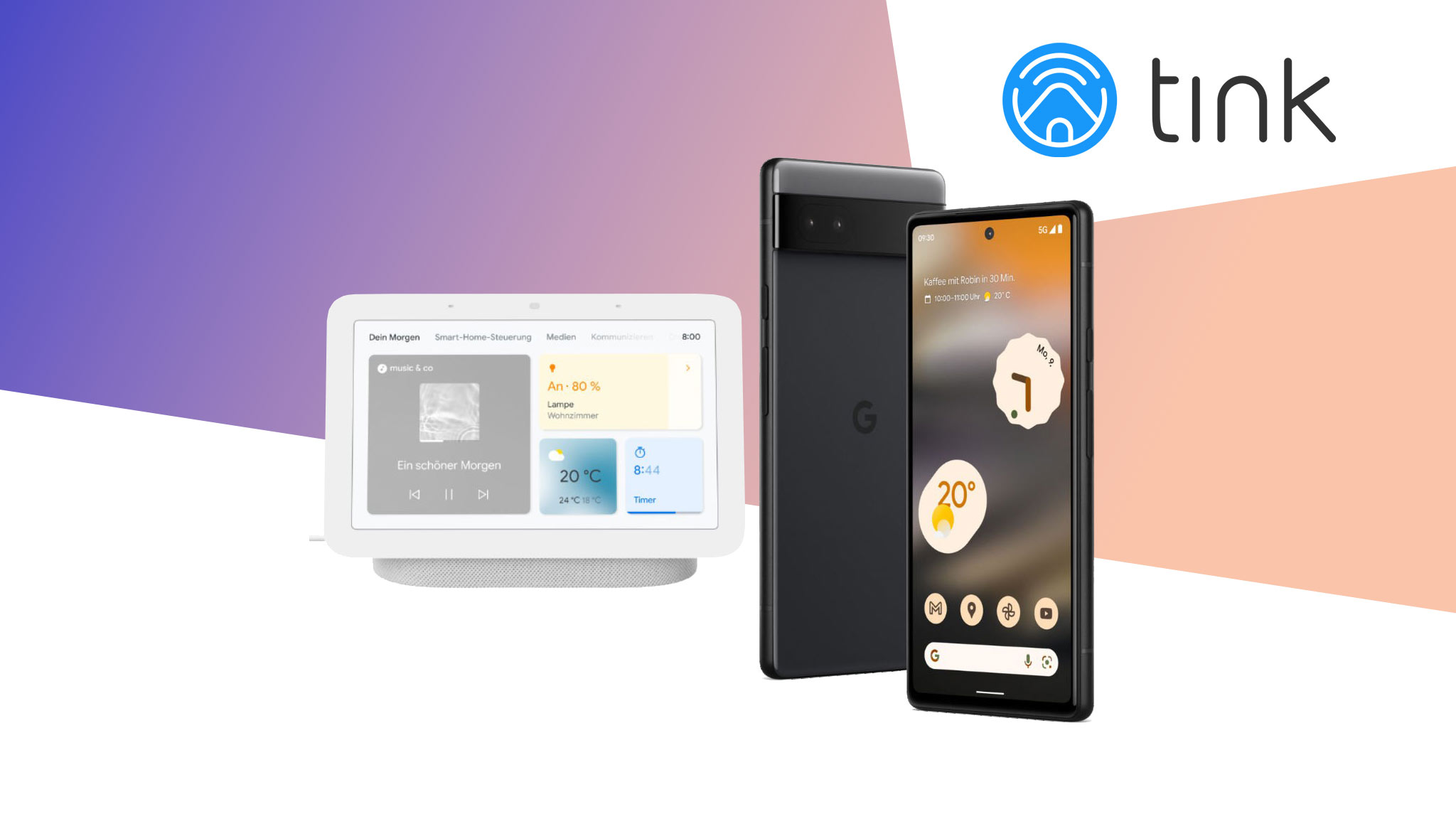 Google Pixel 6a mit Google Nest Hub zum Hammerpreis bei tink