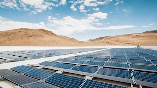 Solaranlagen der Gigafactory in Nevada