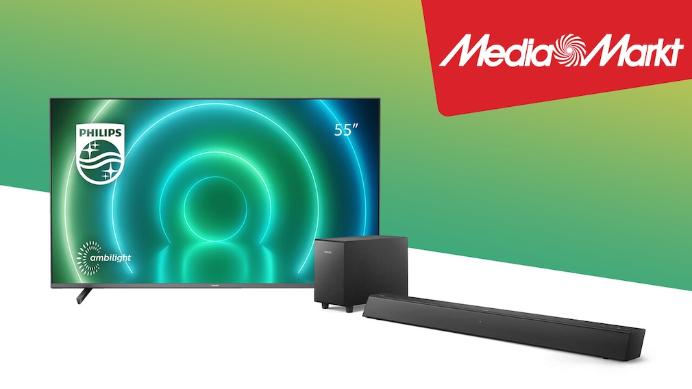 Top-Deal bei Media Markt: LED-TV Philips 55PUS7906/12 kaufen, Soundbar gratis sichern